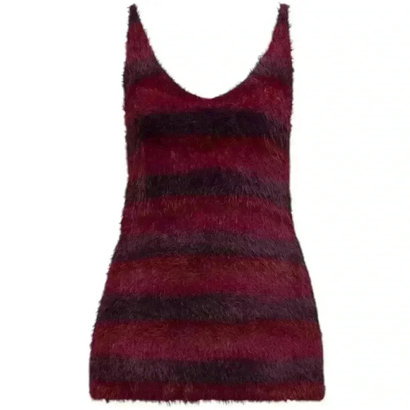 SAVAGE X FENTY- TOO PLUSH SWEATER SLIP PINK & PURPLE - Picture 5 of 5